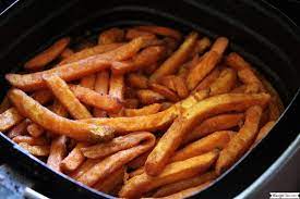 Recipe This Air Fryer Frozen Sweet Potato Fries Recipe Frozen Sweet Potato Fries Sweet Potato Recipes Fries Freeze Sweet Potatoes