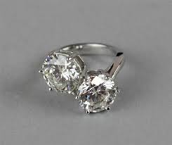 Sold Price Two Stone Diamond Bypass Ring December 6 0113 10 00 Am Est Amethyst And Diamond Ring Engagement Rings Diamond Engagement Rings