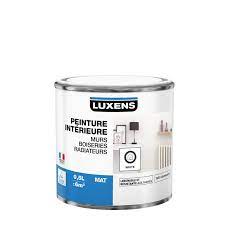 Peinture luxens 28 nuancier peinture luxens chambredhotesvendee, peinture luxens exterieur gris anthracite pajero blog, nuancier peinture test de la peinture luxens, peinture carrelage, meuble, mur, salle de bain, par leroy merlin, une bonne surprise ? Peinture Mur Boiserie Radiateur Multisupports Luxens Blanc Mat 0 5 L Leroy Merlin