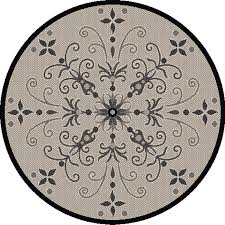 Add comfort and elegance to the interior or exterior spaces by exploring the invincible outdoor rugs round on alibaba.com to find products with distinct quality and bravura. Dynamic Rugs Piazza Vente Round Indoor Outdoor Area Rug Sand Black Walmart Com Walmart Com
