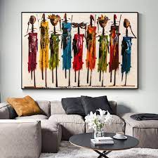 15 home gym ideas for a small workout room. African Art African Triptych Large Canvas Art Wall Art Masai Etsy In 2021 African Wall Art Large Wall Art Living Room Large Canvas Art
