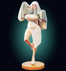 Ghost Girl Waifu Model Kit | 3D Resin Print Figurine | Officer Rhu - Etsy