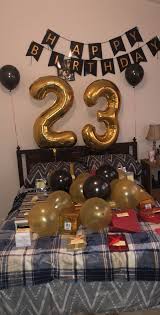 Birthday Surprise Ideas For Friends In Lockdown 23rd Birthday For Boyfriend 23 Gifts With A Note On Each Gift Birthday Surprise Boyfriend Birthday Surprise For Girlfriend Girlfriend Birthday