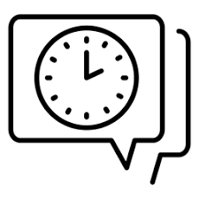 Time Clock Speech Bubble Icon Clock How To Draw Hands Time Clock