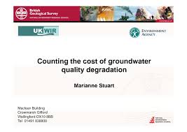 Counting the cost of groundwater quality degradation