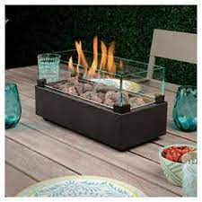 Two Harbors 14 Long Tabletop Lp Gas Fire Table Black