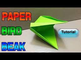 How to make a flap out of construction paper? How To Make A Paper Bird Beak Origami Paper Art Origami Parrot Paper Birds