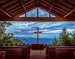 The chapel, aptly knick named pretty place, is on the grounds of a ymca campground. Fred W Symmes Chapel Pretty Place