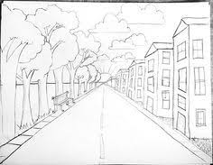 One Point Perspective Lesson Step By Step Homeschool Art School Art Projects Perspective Art