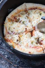 The Best Dutch Oven Pizza Recipe Recipe Dutch Oven Recipes Dutch Oven Pizza Oven Recipes Healthy