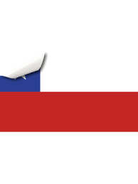 Chile ist ein land in südamerika ist ein langer, schmaler küstenstreifen zwischen den anden im osten und den pazifischen ozean im westen. Chile Flagge Autoaufkleber Flagge Fur Fahrzeuge Myfolie Com