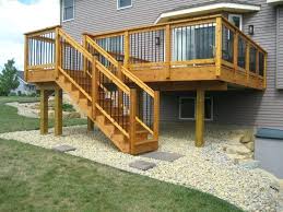 The treads overhang the stringer on the sides. 45 Stair Railing Design Code