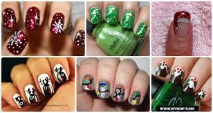 Therefore, is not necessarily to place flowers on each nail. Diy Christmas Nail Art Ideas Designs Picture Instructions