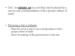Your infinite set stock images are ready. 2 6 Infinite Sets Which Set Is Larger
