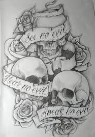 So Cool Banner Placement Tattoo Patterns Http Eyemakeupgaston Blogspot Com Evil Tattoos Evil Skull Tattoo Evil Tattoo