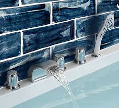 Check out our navy blue bathroom selection for the very best in unique or custom, handmade pieces from our prints shops. 3 X 8 Subway Tile Navy Blue Wash Glaze Handmade