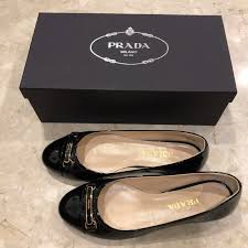 This item is carefully checked, washed and ironed. Prada Calzature Donna Black Women Shoes Women S Fashion Shoes Flats Sandals On Carousell
