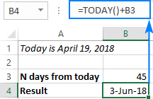 All these cells have been formatted with the custom number format dd dddd mmmm yyyy. 30 60 90 Days From Today Or Before Today Date Calculator In Excel