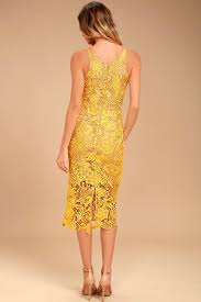 Dress The Population Marie Yellow Lace Midi Dress Lace Midi Dress Pretty Outfits Dress The Population