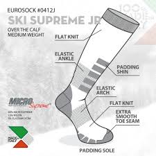 Eurosocks Junior Ski Supreme Socks Tailored For Children