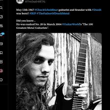 Happy birthday Chuck!🤘🏽🤘🏽🤘🏽🤘🏽 #deathmetal #chuck  #chuckschuldinerforever #death #deathband #ripchuckschuldiner  #chuckschuldiner #metal #metalmusic #happybirthday #keepthemetalfaithalive