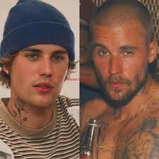 Justin Bieber in 2020 // Justin Bieber in 2025