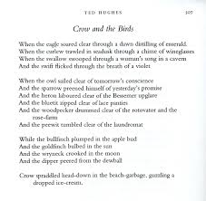 Ted Hughes Crow And The Birds Reference The Harvill Book Of Twentieth Century Poetry In English Edited By M Plath Poems Sylvia Plath Poems Words