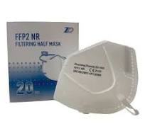 Ademhalingsmaskers FFP2 zonder ventiel met headstrap (20 stuks)