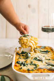 Butternut Squash Spinach White Lasagna Recipe Dinner Party Recipes Vegetarian Dinner Party Recipes Vegetarian Dinner Party