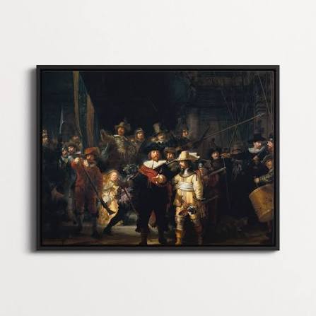 The Night Watch by Rembrandt - Framed Canvas | ArtPointOne
