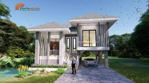 I want 2 storey modern house w/roofdeck pra magamit f naa mga friends. Unique And Modern Half Floor House Design Cool House Concepts