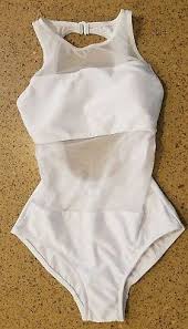 new white venus monokini one piece white mesh high neck swimsuit size 10 ebay