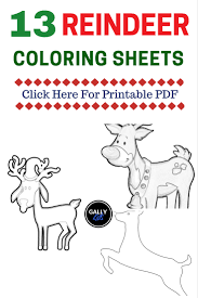 Printable cute baby reindeer coloring page. Free Pdf 13 Christmas Reindeer Coloring Pages Face Antlers Cute