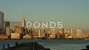 Panoramic Sunset Time Lapse Of The Midtown Skyline In New York City Stock Footage Ad Lapse Midtown Time Panoramic Panoramic Skyline Sunset