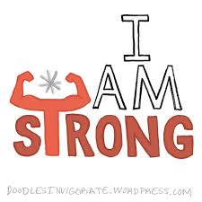 Regardless of the difficulties and uncertainties of life, hope is always. I Am Strong Doodles Invigorate