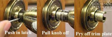 To remove these rings, unscrew the two screws located on each side of the door that holds the rings in place. Video How To Remove A Doorknob With No Visible Screws