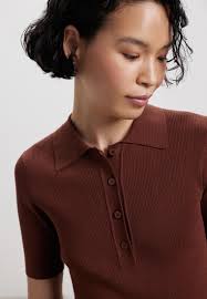 Женские поло Luisa Wang LWWL-075006-коричневый купить за 8490 руб.