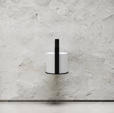 Teravan extender for extra large toilet paper, converts tp toilet paper extenders fit into standard toilet paper holders and extend a spindle farther away from the wall, allowing space for large rolls. Toilet Paper Holder Extra Black Architonic