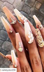Wedding Nail Polish Designs In 2020 Coffin Nails Designs Pretty Acrylic Nails Best Acrylic Nails