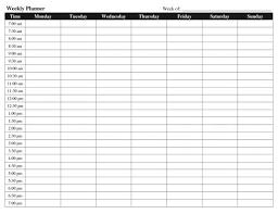8 Best Images Of Printable Weekly Planner With Time Slots Weekly Weekly Planner Template Daily Planner Template Weekly Planner Free Printable