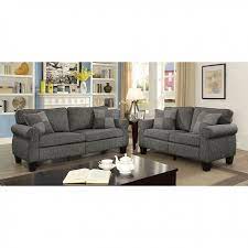 Nice couches, the right cushion on the bigger couch is sinking in a lot and we haven't even had it a year. Rhian 2 Piece Sofa Set In Dark Gray By Furniture Of America Foa Cm6328gy