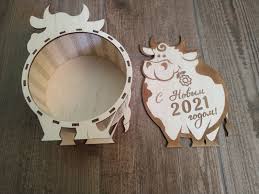 Calendar design, brochure, catalog, card. Laser Cut Bull New Year 2021 Gift Box New Years Eve Box Free Vector Cdr Download 3axis Co