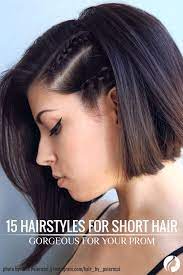 33 Amazing Prom Hairstyles For Short Hair 2021 Prom Hairstyles For Short Hair Braids For Short Hair Short Hair Updo
