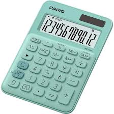 Calculadora é um dispositivo para a realização de cálculos numéricos. Calculadora De Mesa 12 Digitos Ms20uc Verde Casio Mundomax
