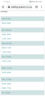 This is due to the return to service of a number of power generation units as of last night, eskom said. Loadshedding Schedule Around Kwandebele Kwaggafontein News Facebook