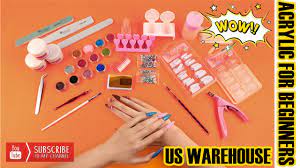 Acrylic Nails Kit For Beginner Coscelia Acrylic Nail Art Kit Supplies Needed To Do Nails Youtube
