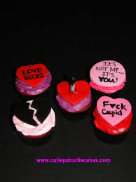 Anti Valentine S Day Cupcakes Perfect For A Broken Heart Anti Valentines Day Valentine Day Cupcakes Valentines Food
