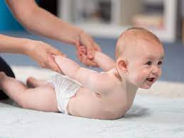 Talk to your doctor if there is any pain or if baby is still favoring one side. How To Massage Your Baby Strengthening Photos Babycentre Uk