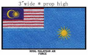 Di kanton bulan sabit kuning dan bintang 14 titik di padang biru. Royal Malaysia Air Force Flag Bordir Patch 3 Lebar Pengiriman Bintang Dan Bulan Sabit Nattier Biru Lintas Kepar Embroidery Patch Patches Patchesflag Patch Aliexpress