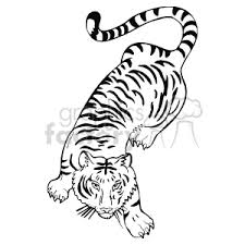 228 images tiger clipart black and white use these free images for your websites, art projects, reports, and powerpoint presentations! Black And White Tiger Clipart Commercial Use Gif Wmf Svg Clipart 129247 Graphics Factory